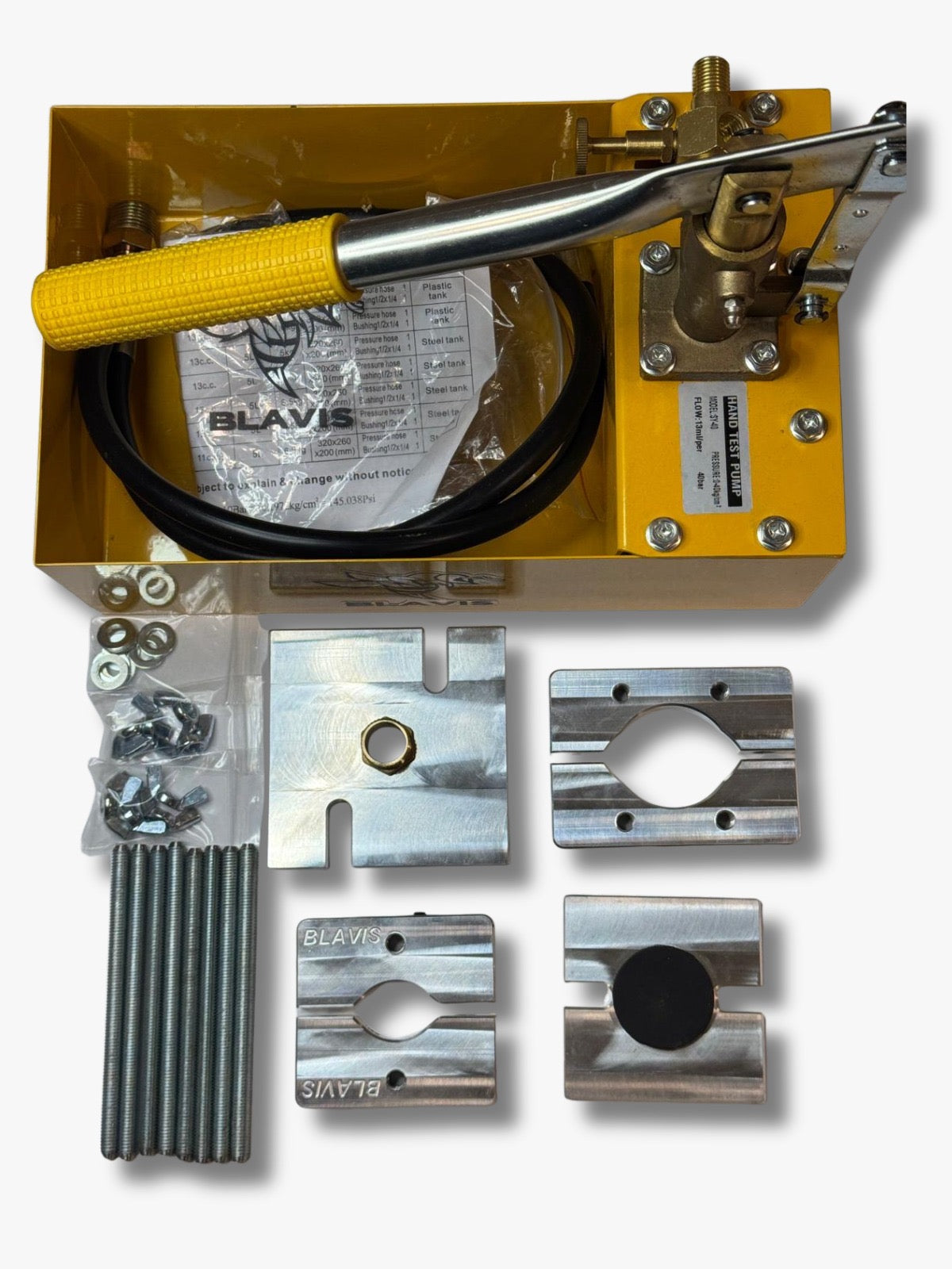 Kit reparación de escape moto 2t con agua a presión (125-300)