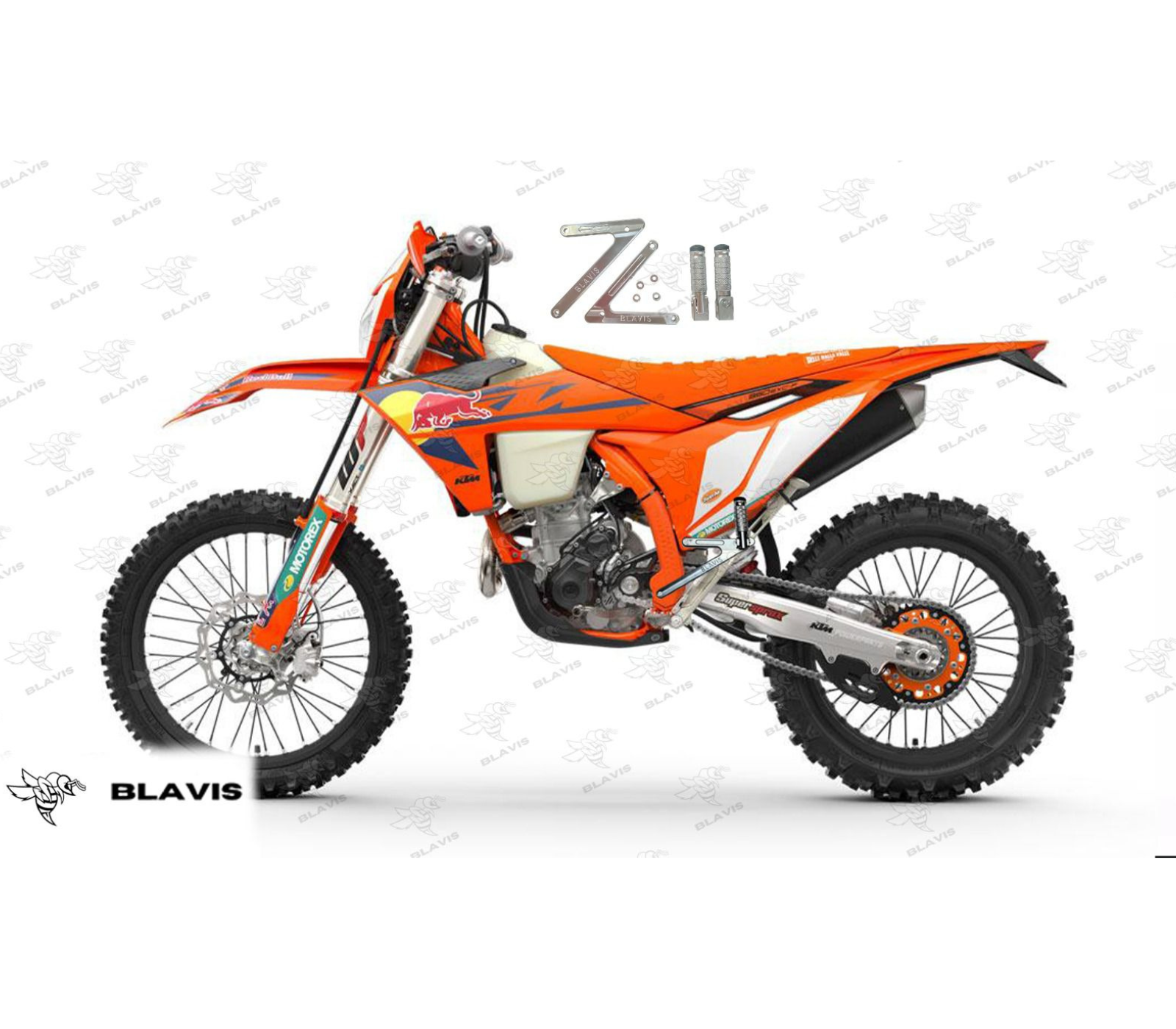 Estriberas pasajero ktm