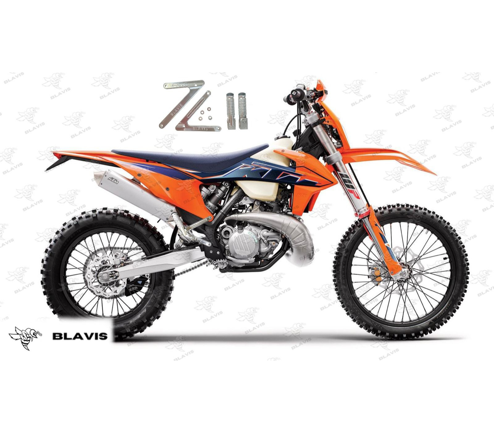 Estriberas pasajero ktm